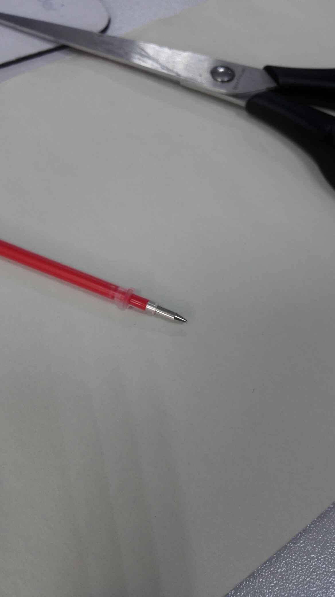 Фотография покупателя товара Стержень гелевый 0,5 мм, (игольчатый пишущий узел), 128 мм, чернила красные - Фото 1