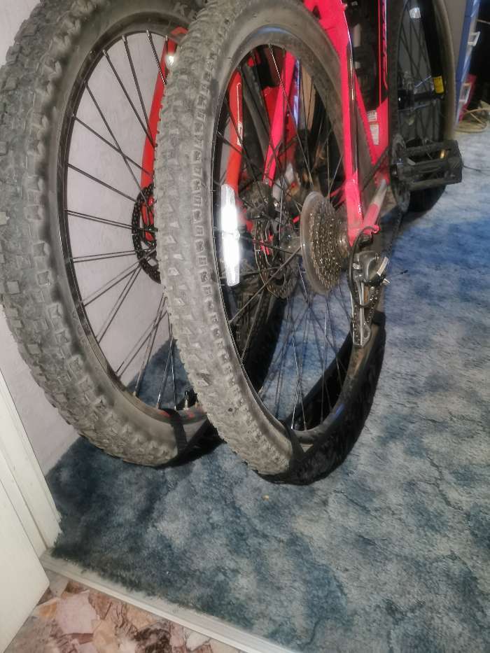 Фотография покупателя товара Чехлы-бахилы Course для велосипедных колёс диаметром 20-28"