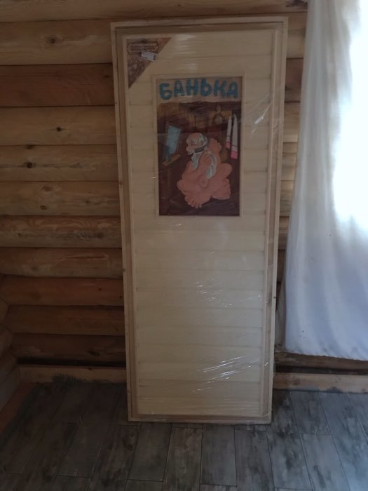 Фотография покупателя товара Дверь для бани, 180×70см, с резным панно