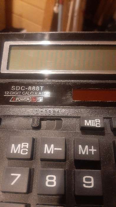 Фотография покупателя товара Калькулятор настольный, 12-разрядный, SDC-888T, питание от батарейки - Фото 7