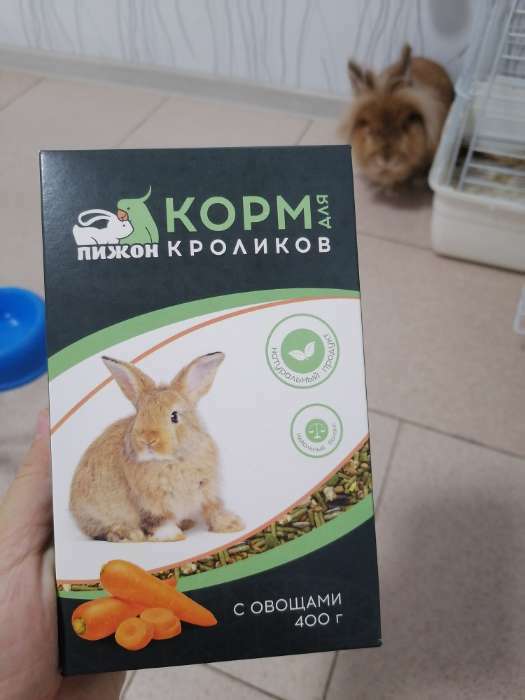 Фотография покупателя товара Корм "Пижон" для кроликов, с овощами, 400 г