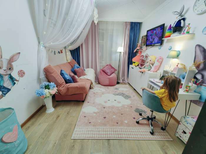 Фотография покупателя товара Прямой диван «Джакарта», механизм клик-кляк, велюр, цвет пыльная роза - Фото 5