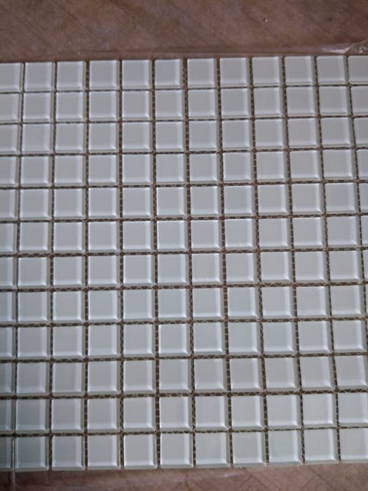 Фотография покупателя товара Mозаика стеклянная Elada Mosaic A101, белая, 327х327х4 мм - Фото 1