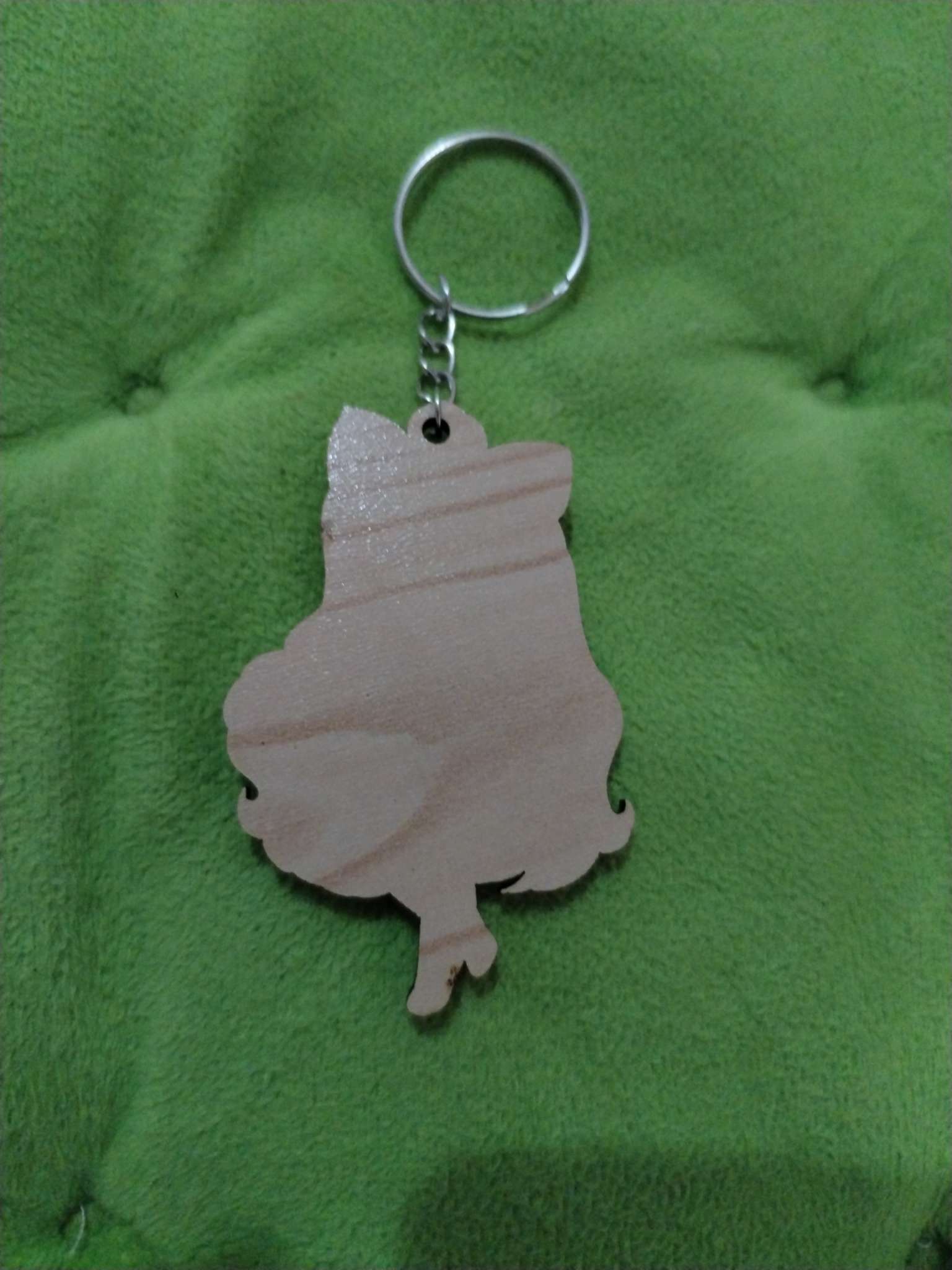 Фотография покупателя товара Брелок для ключей деревянный «Аниме девочка», 4.2×6.4 см - Фото 3