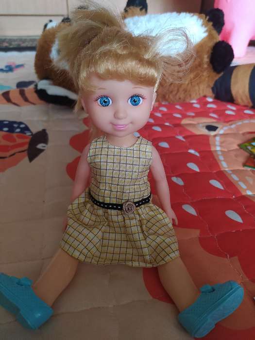 Фотография покупателя товара Кукла классическая «Алина» в платье, МИКС - Фото 6