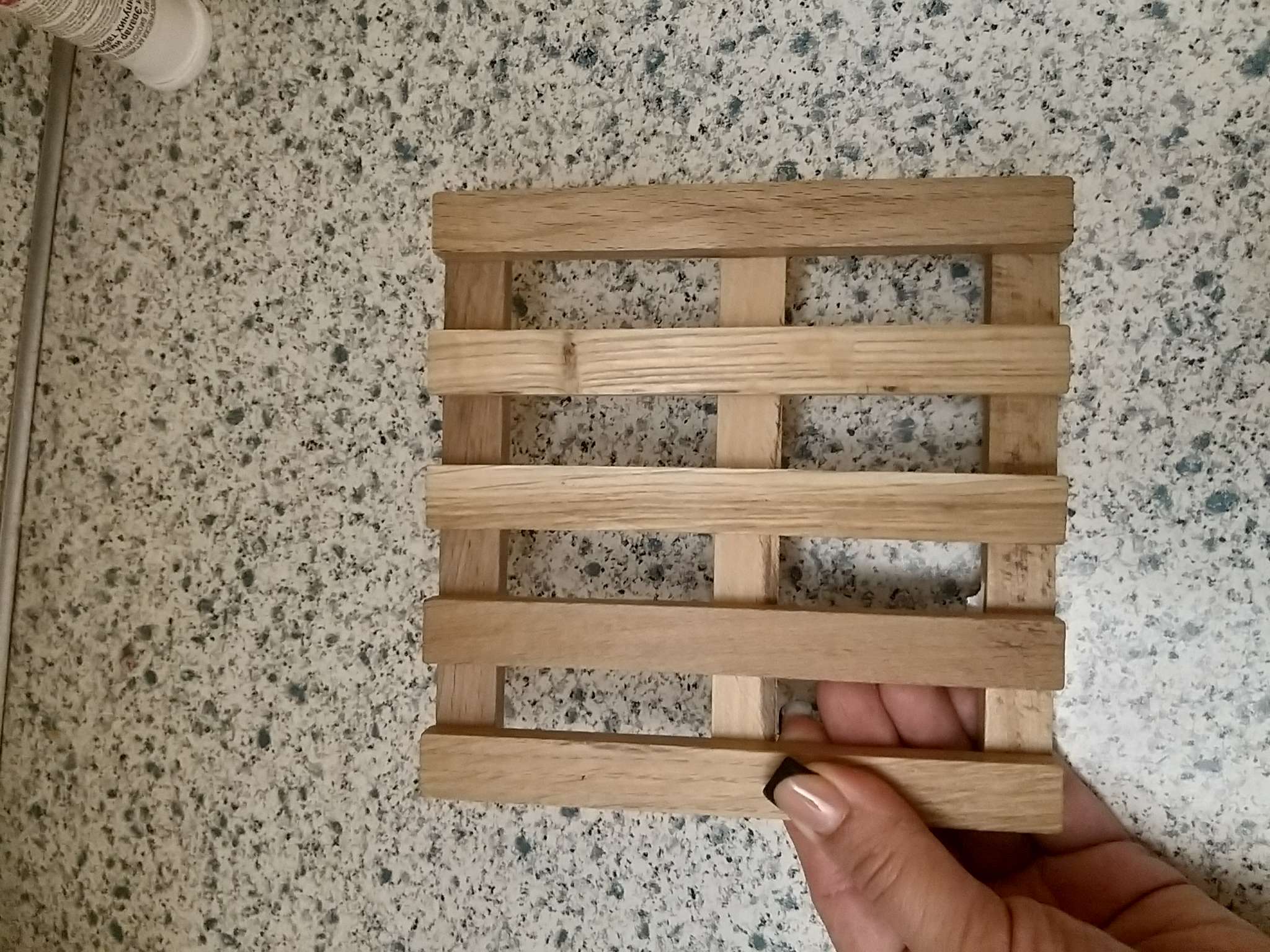 Фотография покупателя товара Подставка под горячее Доляна, 14×2 см, дерево - Фото 9