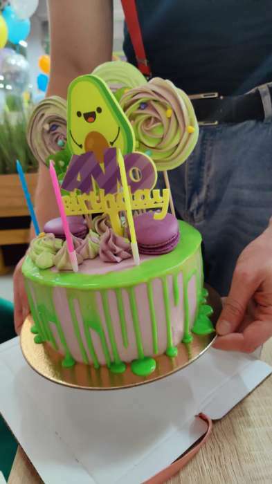 Фотография покупателя товара Топпер для торта Avo birthday, акрил - Фото 4