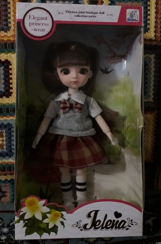 Фотография покупателя товара Кукла шарнирная «Арина» в платье, МИКС - Фото 1