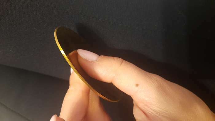Фотография покупателя товара Ложка столовая из нержавеющей стали Magistro «Блинк», 22×4 см, на подвесе, цвет золотой, зеленая ручка - Фото 5