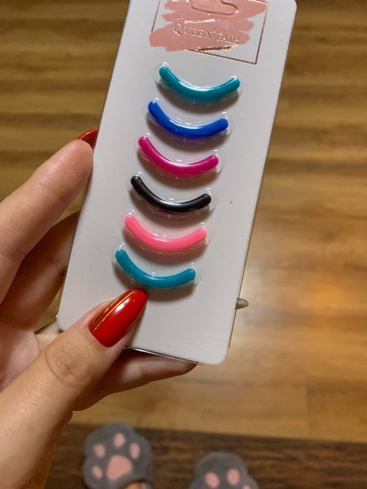 Фотография покупателя товара Набор сменных резинок к щипцам для ресниц, 6 шт, разноцветные