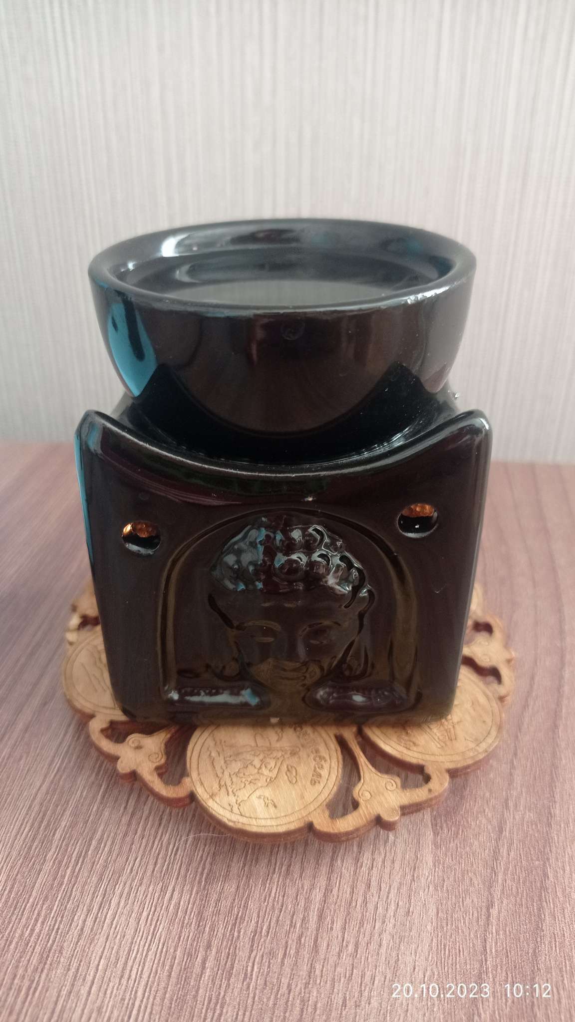 Фотография покупателя товара Аромалампа керамика "Голова будды на кубе" МИКС 8,4х6,8х6,8 см - Фото 1