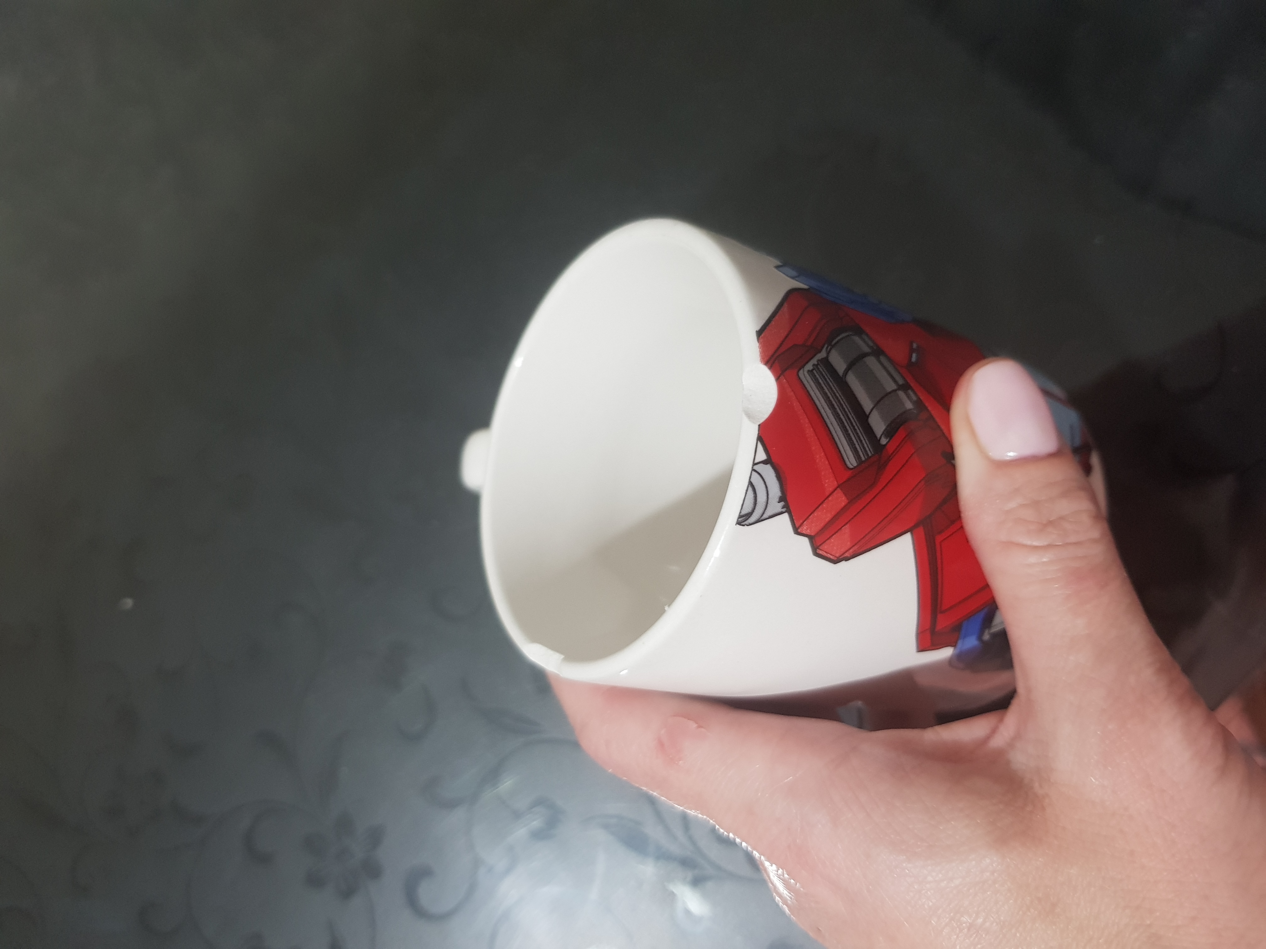 Фотография покупателя товара Набор посуды детский Hasbro Transformers «Оптимус Прайм», 2 предмета: кружка 200 мл, миска 300 мл - Фото 2