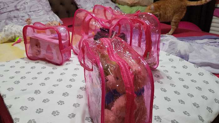 Фотография покупателя товара Набор сумок в роддом, 3 шт., цветной ПВХ, цвет голубой - Фото 18