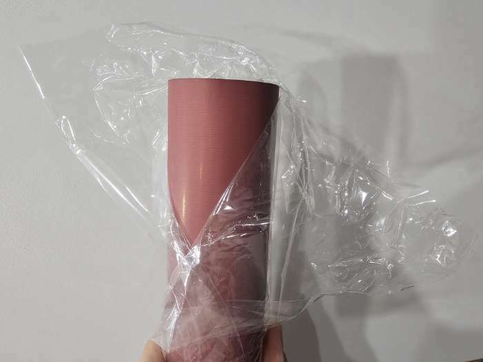 Фотография покупателя товара Плёнка для цветов упаковочная пудровая «Шоколад», 50 мкм, 0.5 х 10 м - Фото 1