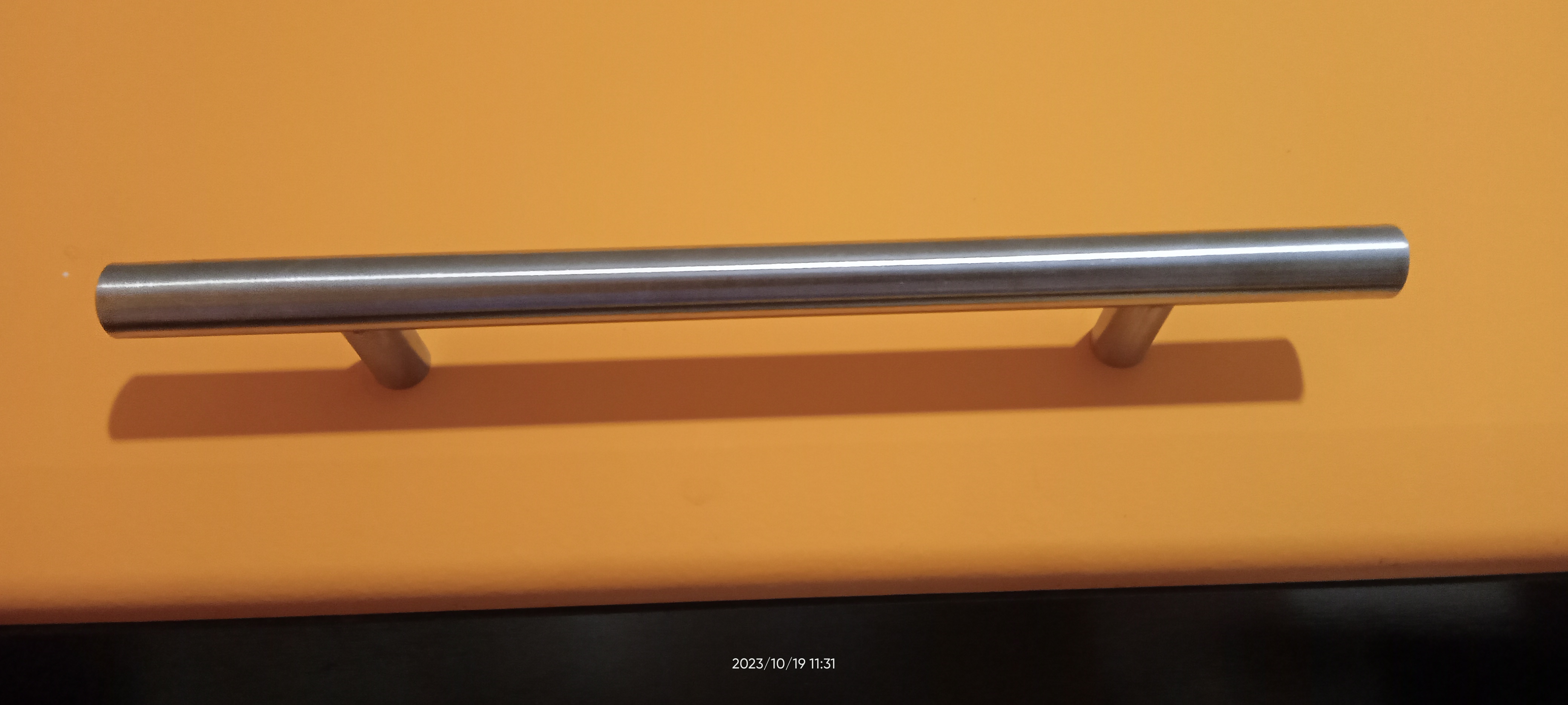 Фотография покупателя товара Ручка рейлинг ТУНДРА FRIDA, облегченная, d=12 мм, м/о 96 мм, цвет мат. никель - Фото 2