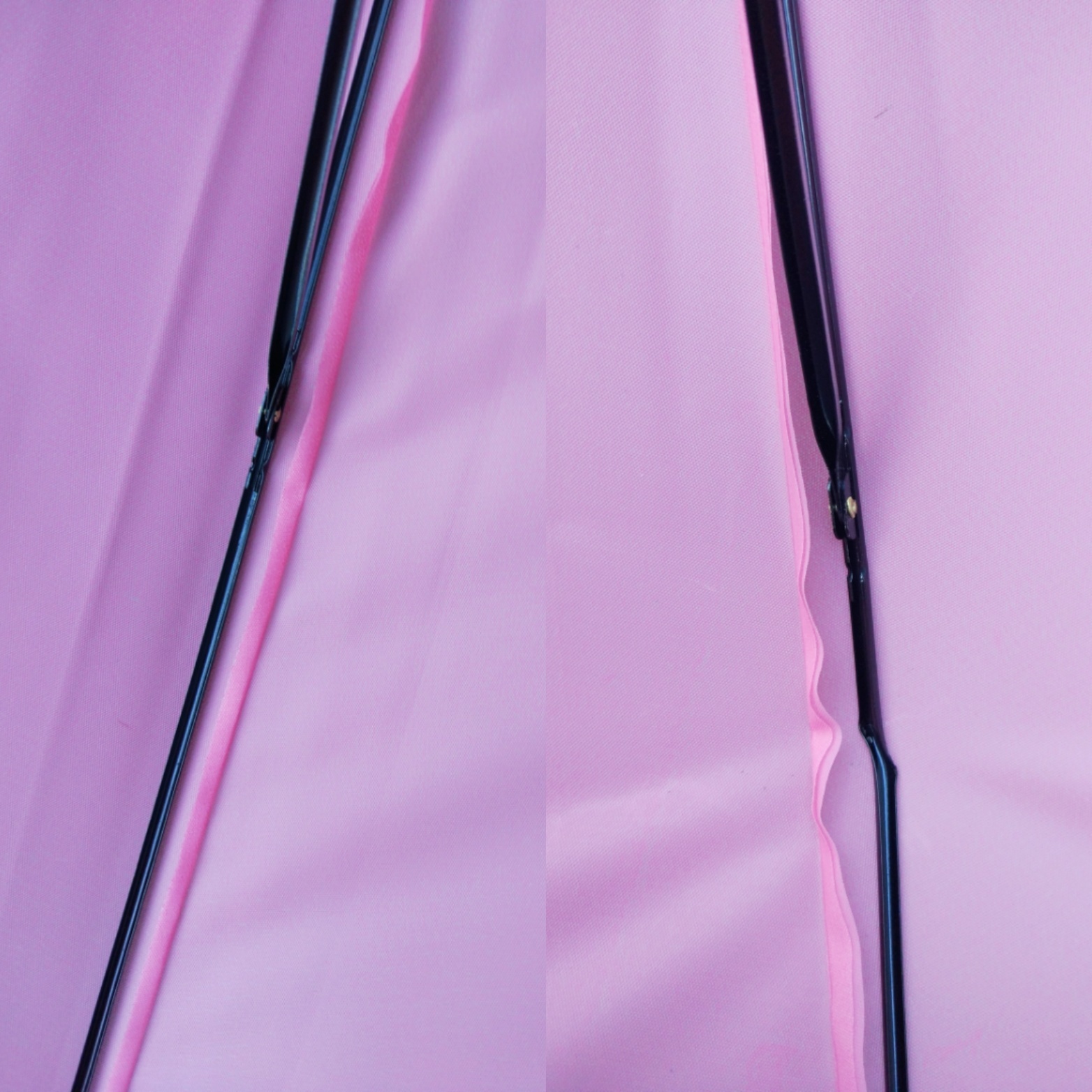 Фотография покупателя товара Зонт - трость полуавтоматический «Градиент», 8 спиц, R = 46 см, цвет розовый - Фото 1