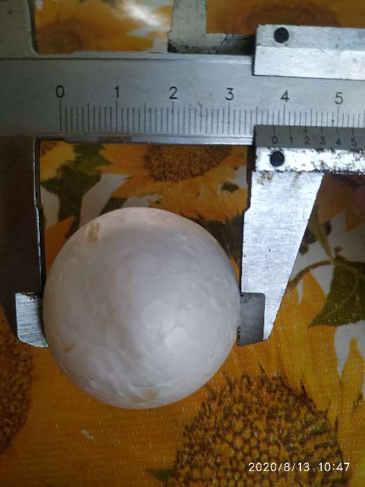 Фотография покупателя товара Набор шаров из пенопласта, 4 см, 50 штук - Фото 1