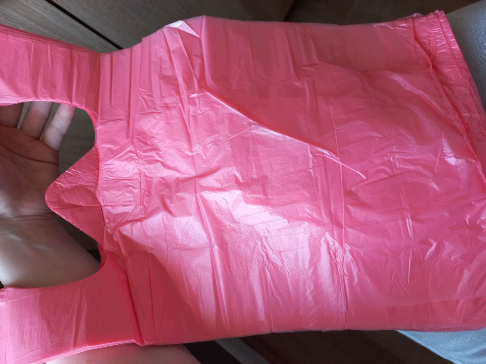 Фотография покупателя товара Пакет майка, полиэтиленовый, розовый 24 х 42 см, 8 мкм