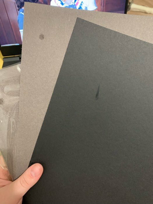 Фотография покупателя товара Картон цветной двусторонний А4, тонированный в массе, 10 листов, 180 г/м2, чёрный