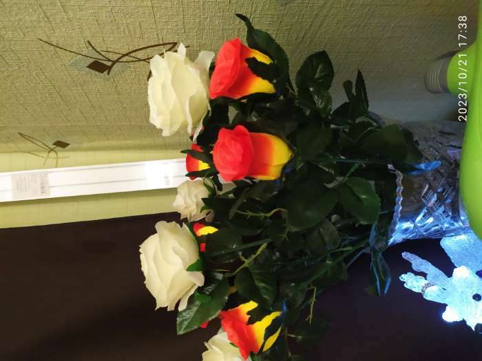 Фотография покупателя товара Цветы искусственные "Роза" 65 см d-5 см, микс - Фото 1