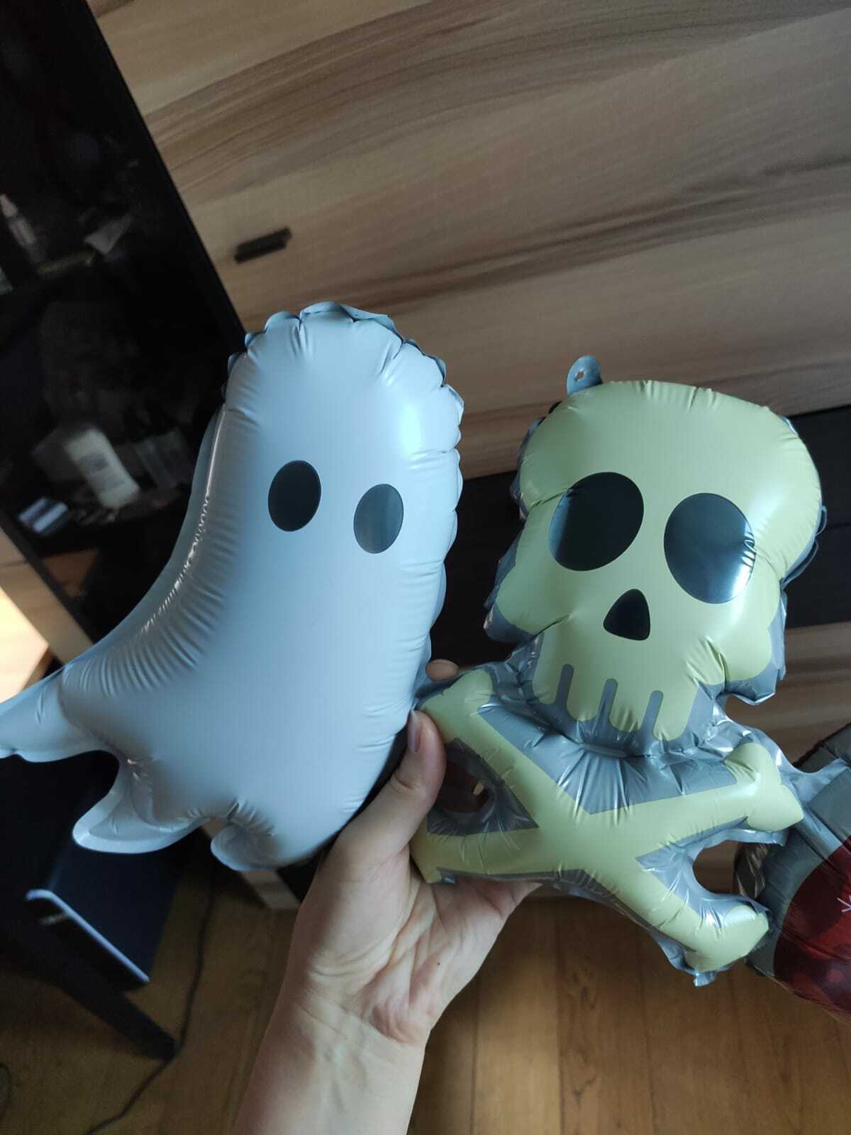 Фотография покупателя товара Гирлянда из фольгированных шаров 38" «Хеллоуин», 80 см - Фото 3