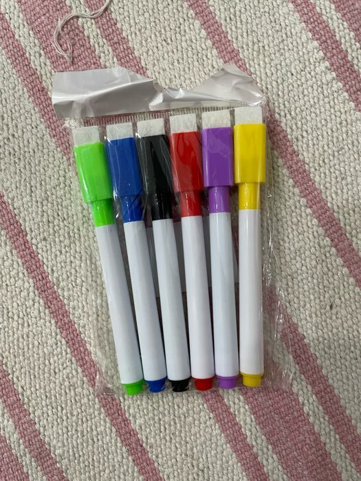 Фотография покупателя товара Маркер цветной на водной основе, с магнитом, набор 6 шт. - Фото 11