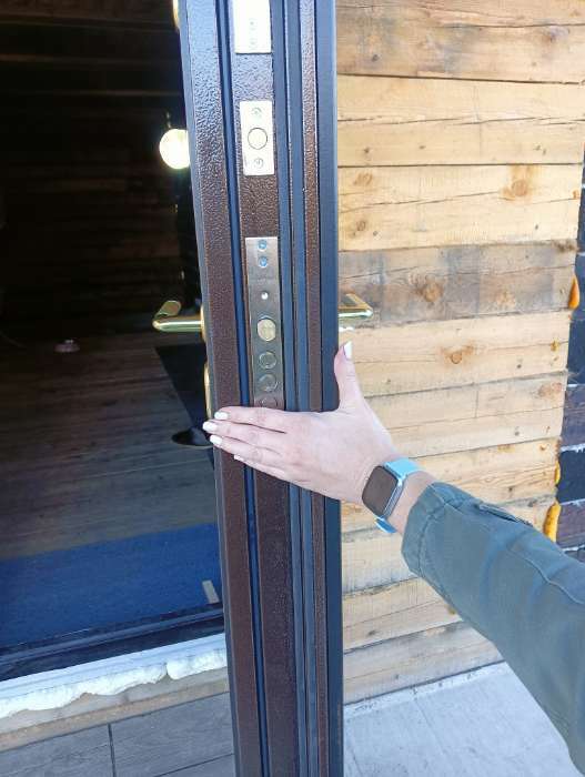 Фотография покупателя товара Входная дверь «Санрайз», 2050 × 860 мм, правая, термо - Фото 2