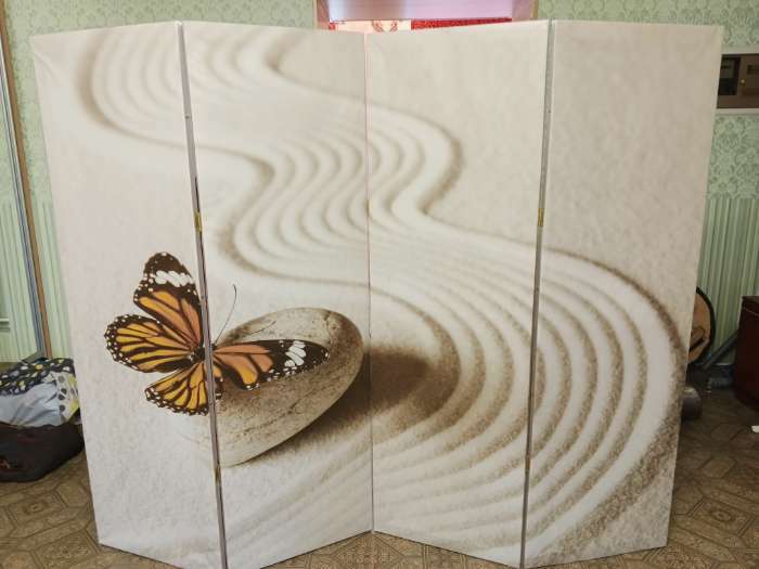 Фотография покупателя товара Ширма "Бабочка. Декор 3", двухсторонняя, 200 х 160 см - Фото 1