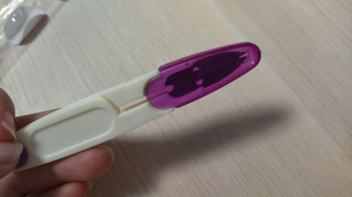 Фотография покупателя товара Ножницы для обрезки ниток, с защитным колпачком, 12 см, цвет МИКС - Фото 2