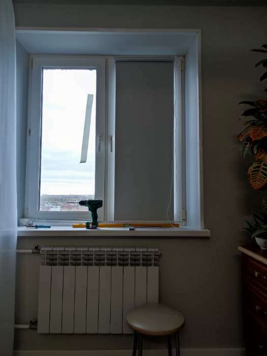 Фотография покупателя товара Штора рулонная «Механика. Блэкаут», 50×180 см (с учётом креплений 3,5 см), цвет серый - Фото 7