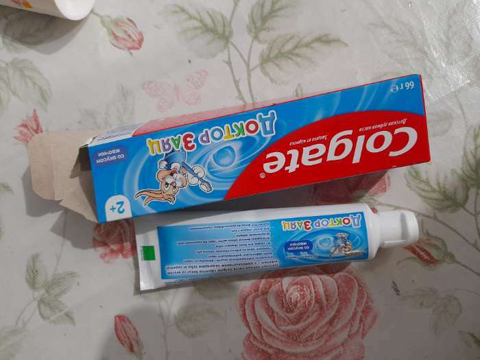 Фотография покупателя товара Детская зубная паста Colgate «Доктор Заяц», со вкусом жвачки, 66 мл