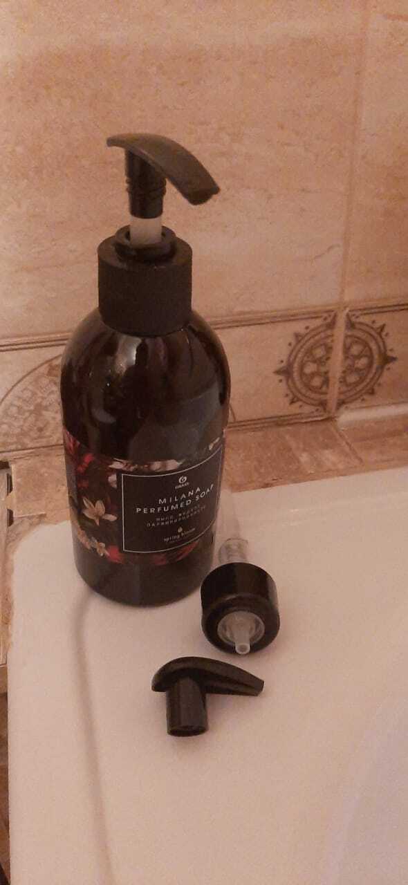 Фотография покупателя товара Жидкое мыло Milana Spring Bloom, парфюмированное, с дозатором, 300 мл - Фото 2