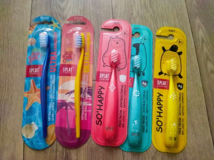 Фотография покупателя товара Зубная щётка для детей Splat Junior Soft, цвет МИКС