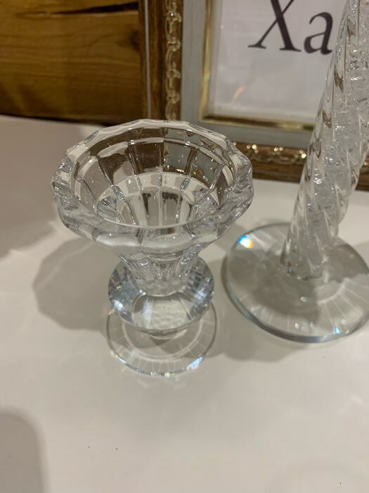 Фотография покупателя товара Стеклянный подсвечник на 1 свечу «Вазон с хрусталиком», 8.5×6×6 см - Фото 1