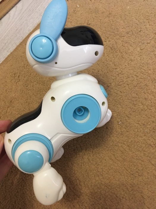 Фотография покупателя товара Робот-Собака «Умный Тобби», ходит, работает от батареек, цвет голубой - Фото 3
