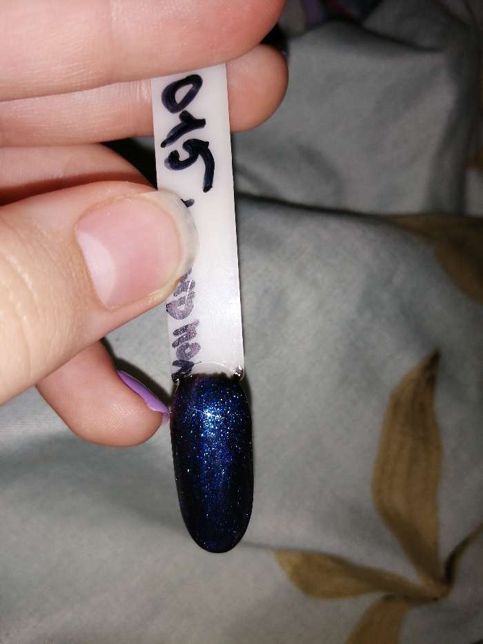 Фотография покупателя товара Гель-лак для ногтей "Хамелеон", трёхфазный LED/UV, для чёрной основы, 10мл, цвет 015 серебряный