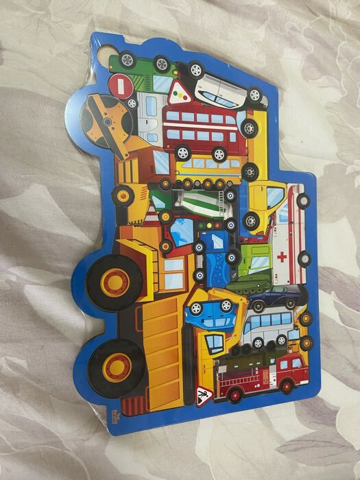 Фотография покупателя товара Головоломка «Машины», 25 деталей, 28×20 см - Фото 3