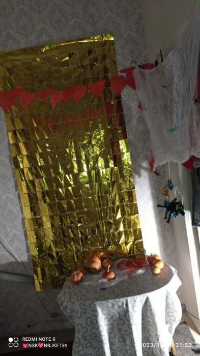 Фотография покупателя товара Праздничный занавес, 100 × 200 см, цвет красный - Фото 3