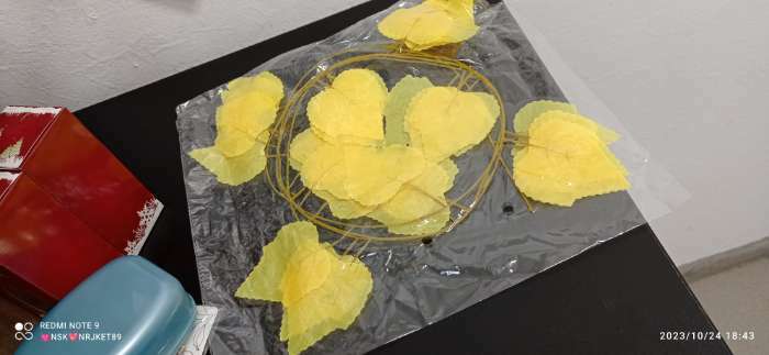 Фотография покупателя товара Декор «Гирлянда из листьев» длина: 2.4 м, ширина: 26 см, цвет красный - Фото 12