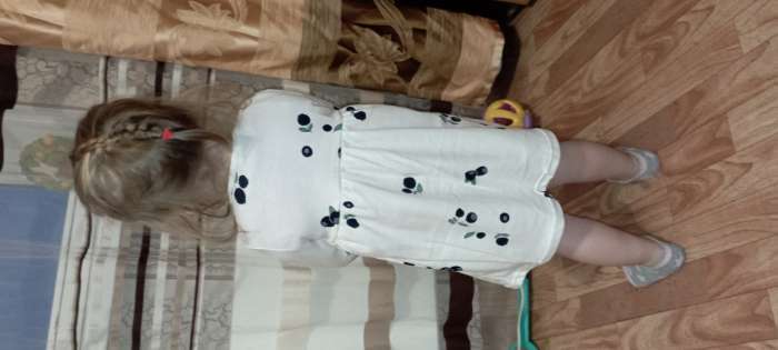 Фотография покупателя товара Платье Bloom Baby Черники с дл. рукавом, р. 62 см, молочный - Фото 2