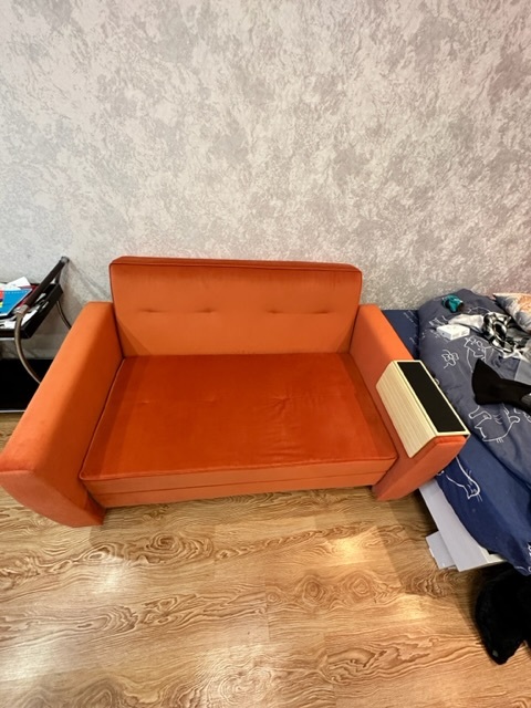 Фотография покупателя товара Диван-кровать «Хэппи», велюр, цвет велутто кирпичный - Фото 7