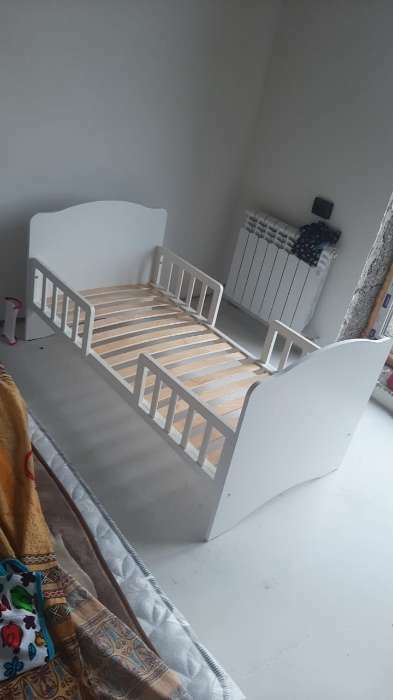 Фотография покупателя товара Кровать детская Классика, спальное место 1400х700, цвет белый - Фото 4