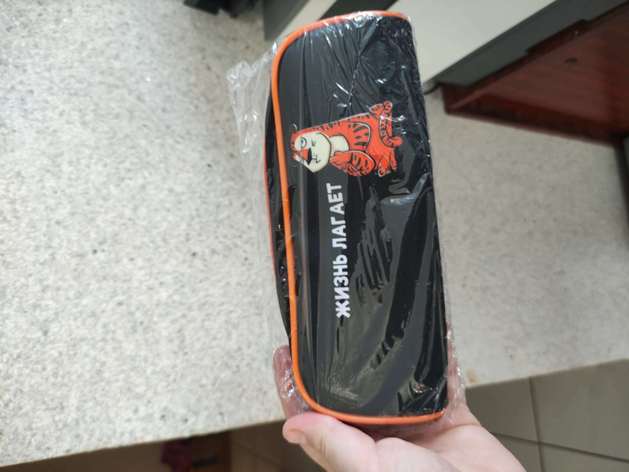 Фотография покупателя товара Пенал школьный, текстиль, 8×21×4 см«Тигр» - Фото 2