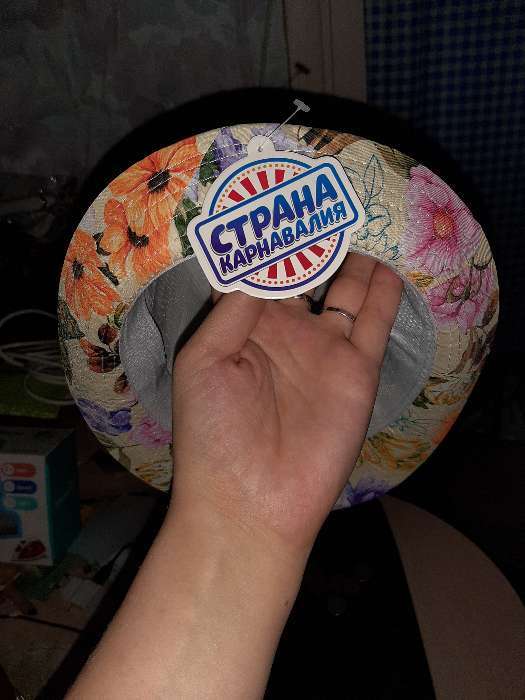 Фотография покупателя товара Карнавальная шляпа «Цветы», р-р 56-58, виды МИКС - Фото 2