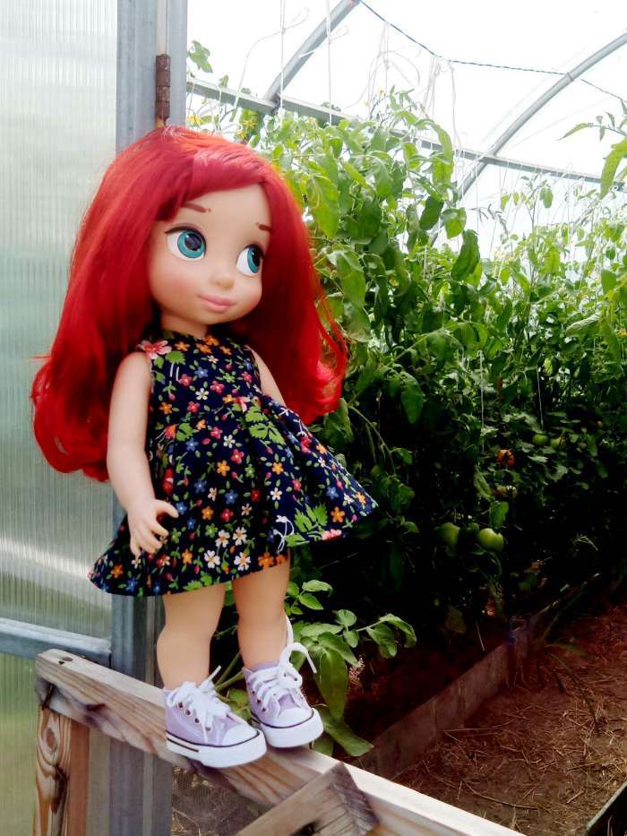 Фотография покупателя товара Кеды для кукол, длина подошвы 7,5 см, цвет фиолетовый