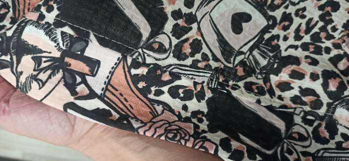 Фотография покупателя товара Халат женский Этель "Леопард" рукав 3/4, размер 42-44, вафля 200г/м2, 100% хлопок