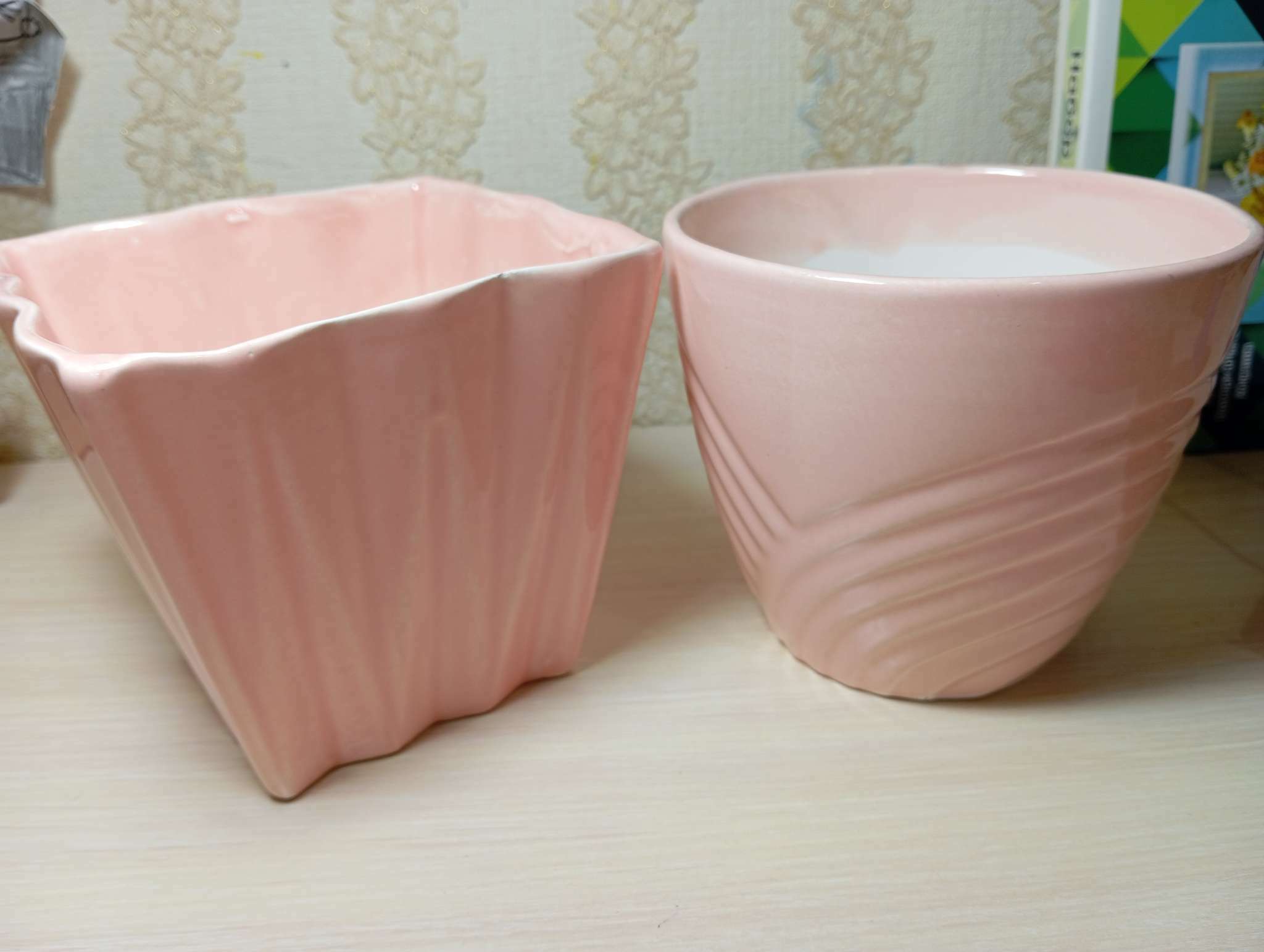 Фотография покупателя товара Кашпо "Чаргуш", 600 мл, розовый, керамика, Иран, 1 сорт - Фото 1