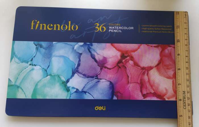 Фотография покупателя товара Карандаши акварельные набор 36 цветов, Finenolo, в металлическом пенале - Фото 3