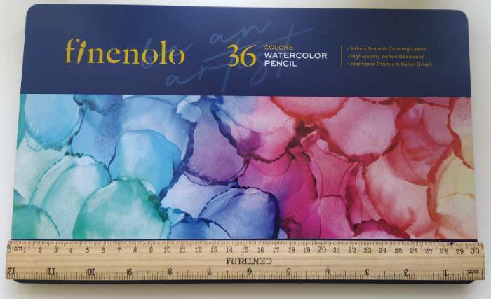 Фотография покупателя товара Карандаши акварельные набор 36 цветов, Finenolo, в металлическом пенале - Фото 1
