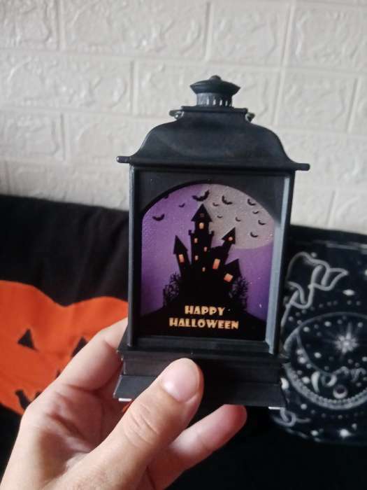 Фотография покупателя товара Светодиодная фигура «Фонарь с замком» 6×13×4 см, пластик, от батареек AG13×3, свечение тёплое белое - Фото 4